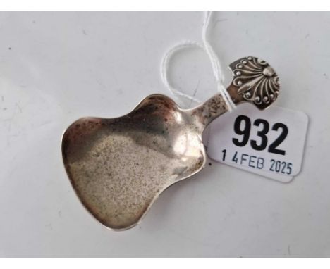 Another caddy spoon with shaped bowl, Birmingham 1929 by BBS