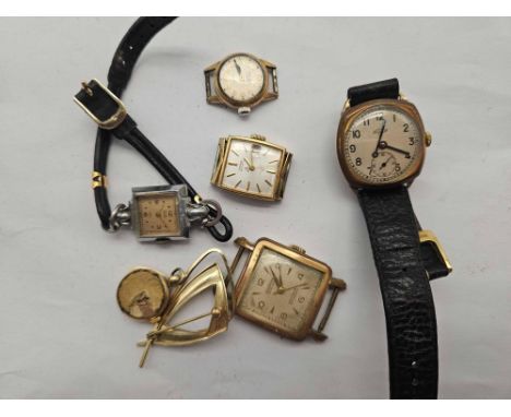 Six vintage wrist watches