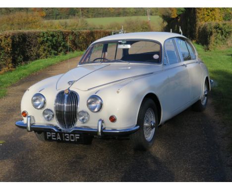 1968 Jaguar 340, manual/overdrive, Old English White, black interior, 54,500 miles, good history file, five previous keepers.