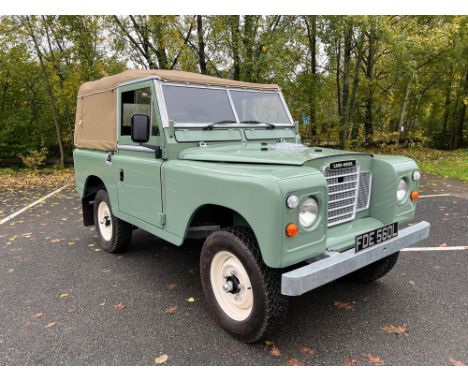 Series III 88" SWB, 2.25 petrol, Pastel Green, major nut and bolt restoration around a new chassis. This 1972 Series III was 