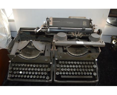Imperial Double Typewriter (Left Hand Uppercase Characters, Right Hand is Greek Characters, and Symbols) 