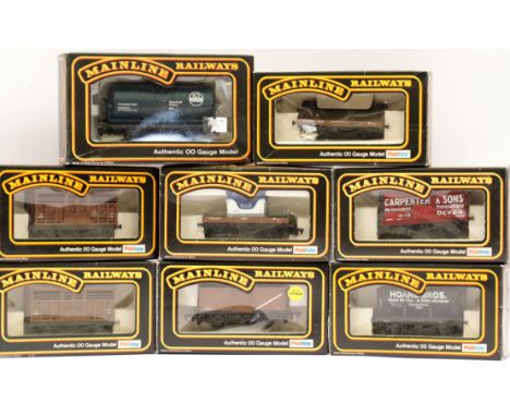 Machine Wagons x 8 including cattle, tank, hopper etc, all boxed. P&amp;P Group 1 (£14+VAT for the first lot and £1+VAT for s