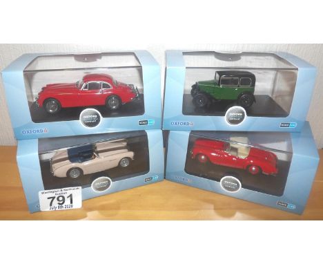 Oxford 1:43 scale x 4 automobiles. P&amp;P Group 2 (£18+VAT for the first lot and £2+VAT for subsequent lots) 