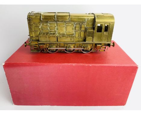 Bachmann Brassworks O Gauge Class 08 Shunter Early Version - Undecorated - Boxed. P&amp;P Group 1 (£14+VAT for the first lot 