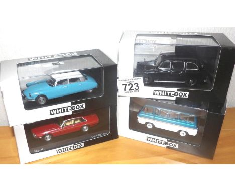 Whitebox 1:43 scale x 4 mixed lot motor cars. P&amp;P Group 2 (£18+VAT for the first lot and £2+VAT for subsequent lots) 