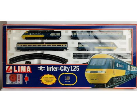 Lima OO Gauge Intercity 125 Train Set - Boxed. P&amp;P Group 2 (£18+VAT for the first lot and £2+VAT for subsequent lots) 