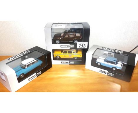 Whitebox 1:43 scale x 4 mixed lot motor cars. P&amp;P Group 2 (£18+VAT for the first lot and £2+VAT for subsequent lots)