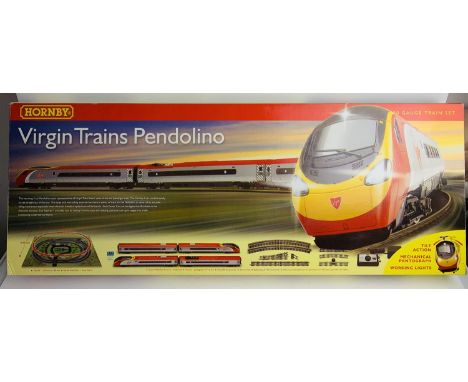 Hornby OO Gauge R1134 Virgin Trains Pendolino Train Set - Complete New Boxed. P&amp;P Group 2 (£18+VAT for the first lot and 