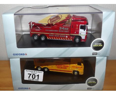 Oxford 1.76 scale 2 recovery vehicles: Albert Road, Hough Green. P&amp;P Group 2 (£18+VAT for the first lot and £2+VAT for su