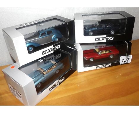 Whitebox 1:43 scale x 4 mixed lot motor cars. P&amp;P Group 2 (£18+VAT for the first lot and £2+VAT for subsequent lots) 