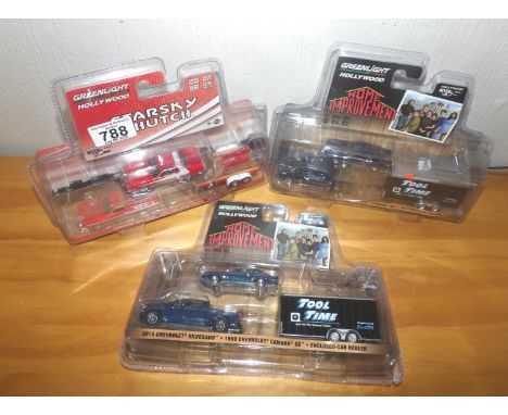 Greenlight 1:64 scale x 3 sets 2 x Tool Time and 1 x Starsky and Hutch. P&amp;P Group 2 (£18+VAT for the first lot and £2+VAT