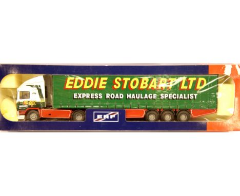 Tekno 1:50 scale Cat no 50 ERF curtainsider Eddie Stobart 02/97. P&amp;P Group 2 (£18+VAT for the first lot and £2+VAT for su