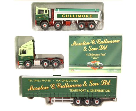 Corgi 1:50 scale CC99154 Moreton C Collin set containing curtainsider ERF ECS, ERF EC series 8 wheel tipper. P&amp;P Group 2 