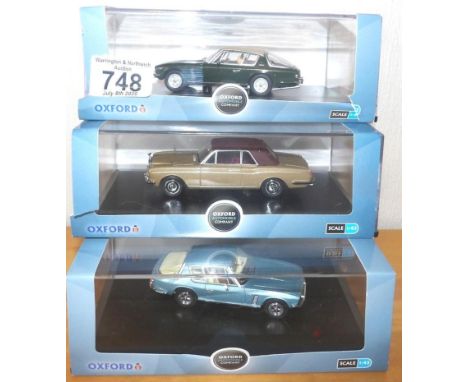 Oxford Cars 2 x Jensen Inter Green, Pale and Rolls Royce Corniche. Atlas Editions 1:43 scale x 4 British Touring Car Champion