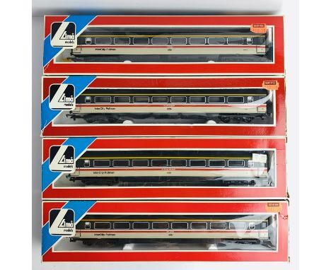 4x Lima OO Gauge Intercity PULLMAN Livery Coaches - All Boxed. P&amp;P Group 2 (£18+VAT for the first lot and £2+VAT for subs