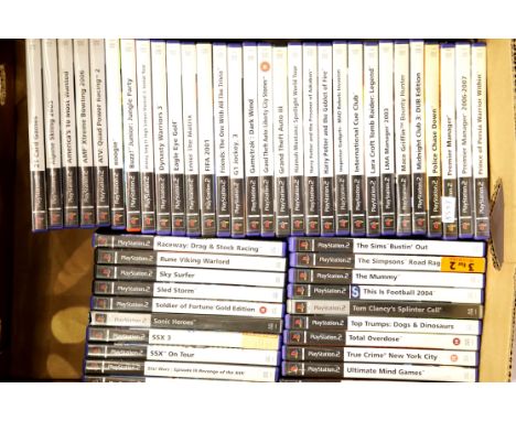 50 Playstation 2 games. P&amp;P Group 2 (£18+VAT for the first lot and £2+VAT for subsequent lots) 