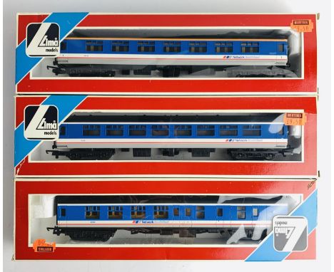 3x Lima OO Gauge NSE Network Southeast Livery Passenger Coaches - All Boxed. P&amp;P Group 2 (£18+VAT for the first lot and £