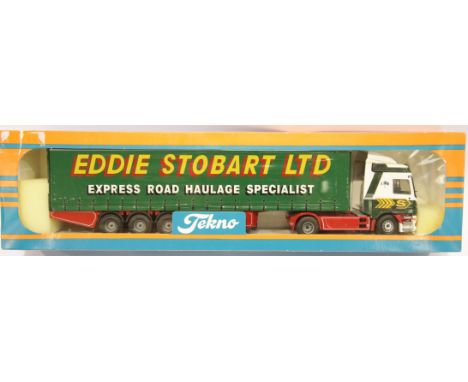 Tekno 1:50 scale Cat no 74 Mercedes curtainsider Eddie Stobart 02/99. P&amp;P Group 2 (£18+VAT for the first lot and £2+VAT f