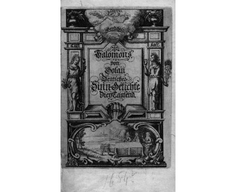 Logau, Friedrich von. Salomons von Golaw Deutscher Sinn-Getichte Drey Tausend. 3 Teile in 1 Band. 3 Bl., 237 (recte 248); 247