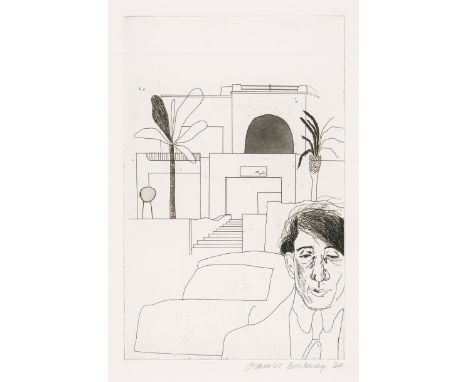 Hockney, David. - Cavafy, C. P. (d. i. Konstantinos Kavafis). Fourteen poems. Mit 13 Original-Radierungen von David Hockney, 