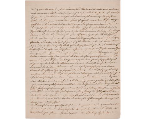 -- Die Weimarer Kulturszene-- Arnim, Bettine von, geb. Brentano, Schriftstellerin (1785-1859). 2 eigh. Brief-Entwürfe ohne Un