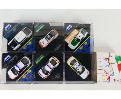 Vitesse - Trofeu - City - 6 x boxed Police cars in 1:43 scale including Subaru Impreza WRX in North Yorkshire Crimestoppers l