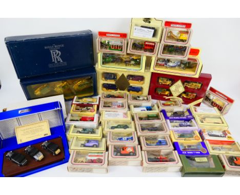 Lledo - A box collection of approximately 40 diecast model vehicles and sets from Lledo. Lot includes Scammell 6-Wheeler 'Tob