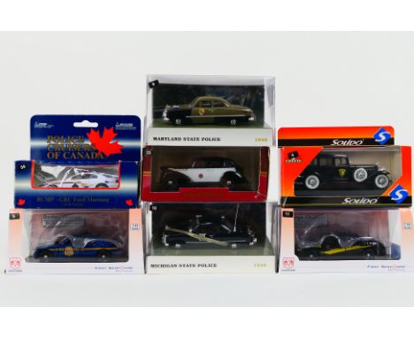 First Response - White Rose - Solido - 7 x models including 1949 Ford in Maryland State livery, Dodge Charger in Delaware Sta