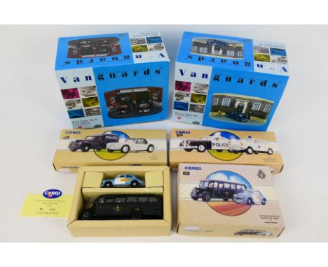 Corgi Vanguards - 5 x limited edition sets including 2 x dioramas, Rover 3500 V8 Downing Street set, Lancashire Constabulary 