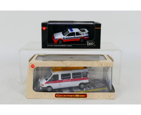 Ixo - CSM - 2 x Ford emergency vehicles, an Ixo Sierra Cosworth in Luxembourg Gendarmerie Grand Ducale livery # CLC132 and a 