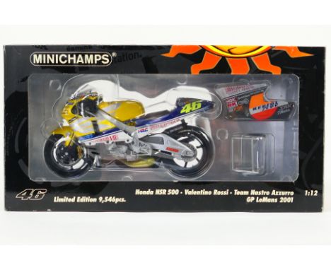 Minichamps - A boxed Minichamps 'Valentio Rossi Collection' #122016176 Honda NSR 500 'Valentino Rossi' Team Nastro Azzurro GP