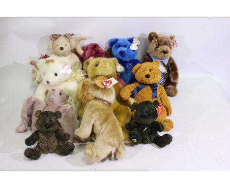 Ty, Chubbley Bears, Gund  - 8 x Ty Beanie Classic, Buddy bears and soft toys, and 3 x other bears - Lot includes a 2000 Gund 