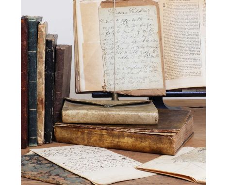 A collection of cookery manuscripts,18th/19th century, containing cures &amp; remedies, food and wine recipes, pickling, and 