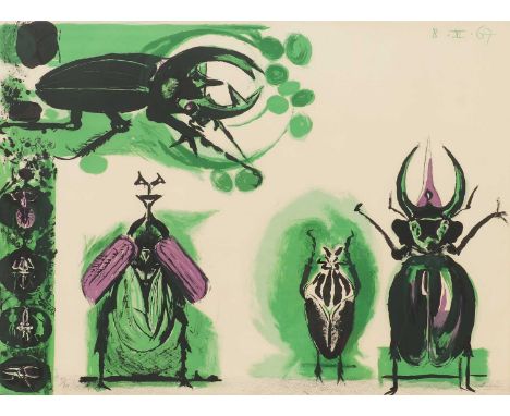 ▴ Graham Sutherland OM (1903-1980)Beetles I, from 'A Bestiary and Some Correspondences'lithograph in colours, signed 'Sutherl