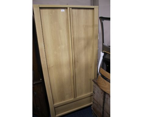 A MODERN LIGHT OAK STYLE SMALL LANDSCAPE
