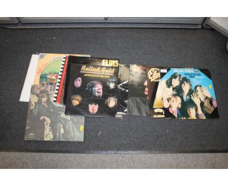 A COLLECTION OF LP RECORDS TO INCLUDE THE ROLLING STONES, ELVIS ETC. 