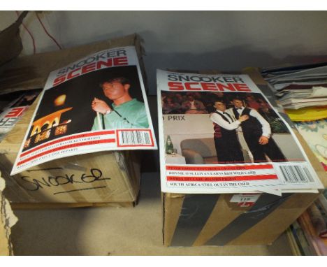THREE BOXES OF VINTAGE SNOOKER MAGAZINES