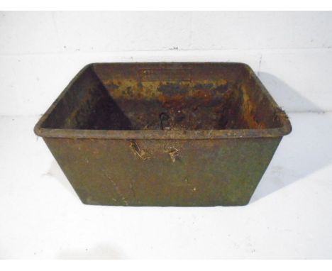 An E&amp;H.Roberts Deans Hanger cast iron trough - height 24cm, length 49cm