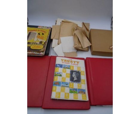 A large collection of loose and part completed stamp albums plus some first day covers.