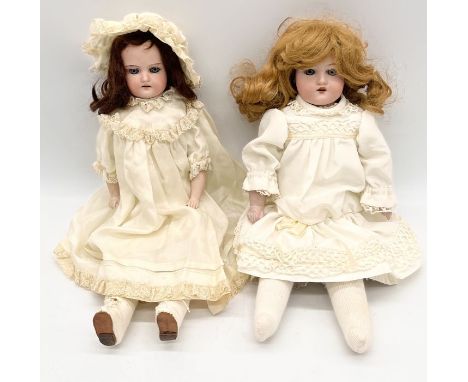 Two antique Armand Marseille bisque headed dolls 