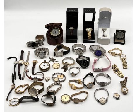 A large collection of vintage watches including Rotary, Timex, regency etc.