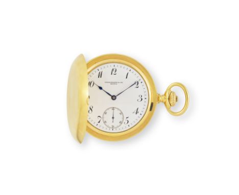 Patek Philippe &amp; Cie. A very fine 18K gold full hunter keyless wind pocket watchPatek Philippe &amp; Cie. Très belle mont