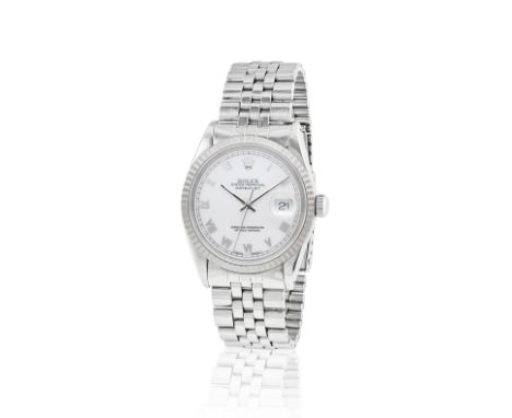 Rolex. A stainless steel automatic calendar bracelet watchRolex. Montre bracelet en acier avec date mouvement automatiqueMode