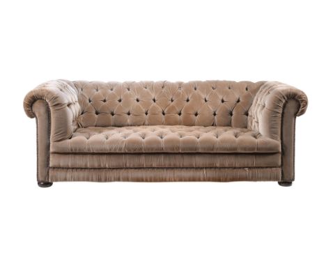 A CHESTERFIELD SOFA IN VICTORIAN TASTEMID 20TH CENTURY71cm high, 191cm wide, 85cm deepCondition Report: The upholstery is tir