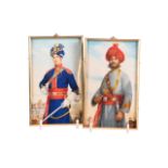 λ MICHAEL BARTLETT RMS (1922-2008), TWO PORTRAIT MINIATURES