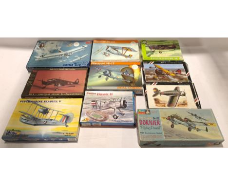 Monogram, Special Hobby &amp; Similar, a boxed Group of 1:72 Scale Military Aviation Model Kits. Although unchecked for compl