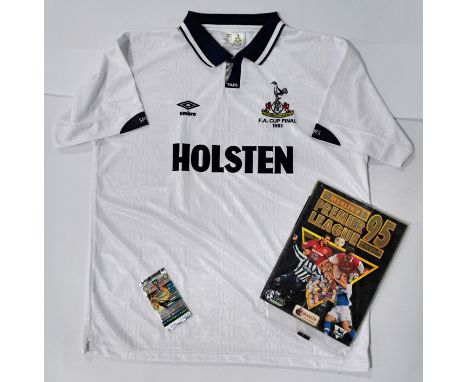 Tottenham Hotspur "Spurs" Umbro FA Cup Final 1991 White Shirt. "Holsten" Sponsor. Hard to find shirt and in really nice condi