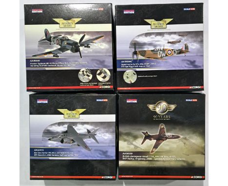 Corgi Aviation Archive, a boxed group of 1:72 scale Military Aircraft. Although unchecked for completeness condition appears 