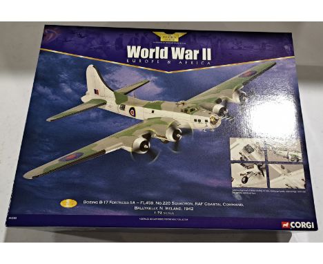 Corgi Aviation Archive World War II Europe &amp; Africa AA33303&nbsp;Boeing B-17 Fortress IIA FL459,&nbsp;1:72 scale, boxed.&