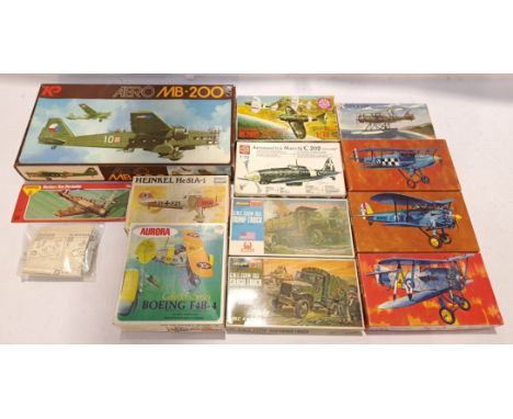 Pyro, Hasegawa &amp; Similar, a boxed Group of 1:48 &amp; 1:72 Scale Military Vehicle Model Kits. Although unchecked for comp